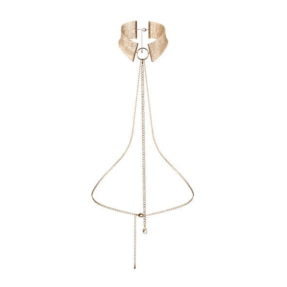 BIJOUX - DÉSIR MÉTALLIQUE GOLDEN METALLIC NECKLACE BIJOUX DESIRE METALLIQUE