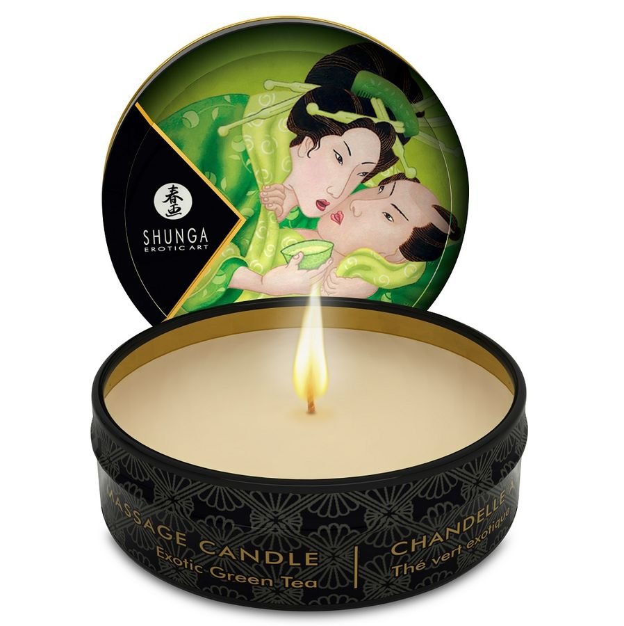 Buy Shunga - Mini Caress By Candelight Massage Candle T Green 30 Ml