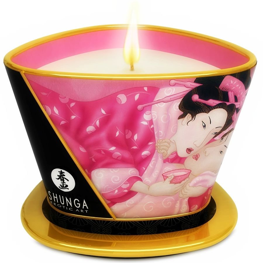 Buy Shunga - Mini Caress By Candelight Aphrodisiac Roses Massage Candle 170 Ml