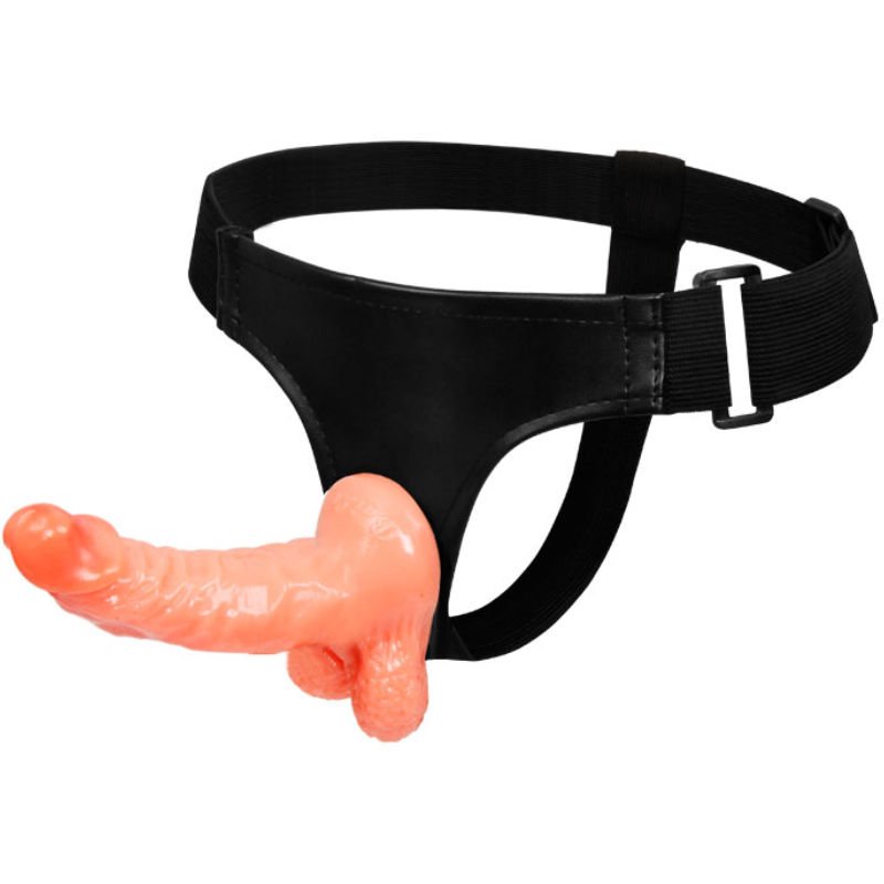 BAILE - HARNESS WITH REALISTIC PENIS AND ULTRA PASSIONATE ADJUSTABLE PANTIES 15.5 CM BAILE HARNESS COLLECTION