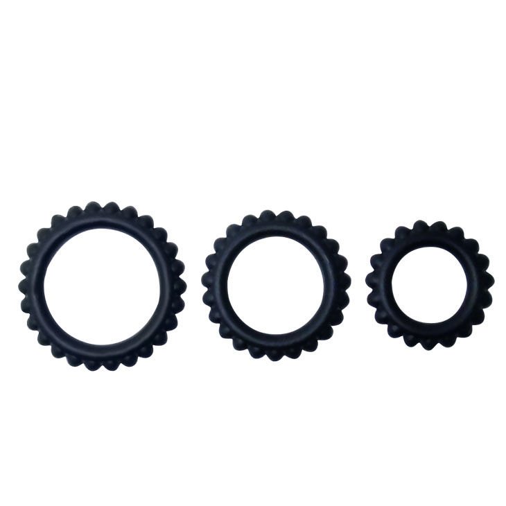 Buy Baile - Titan Set 3pcs Cock Ring Black 2.8 + 2.4 + 1.9 Cm BAILE - TITAN SET 3PCS COCK RING BLACK 2.8 + 2.4 + 1.9 CM BAILE FOR HIM