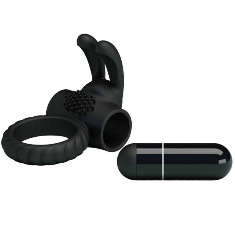 Pretty Love - Eudora Vibrating Ring With Stimulator PRETTY LOVE - EUDORA VIBRATING RING WITH STIMULATOR