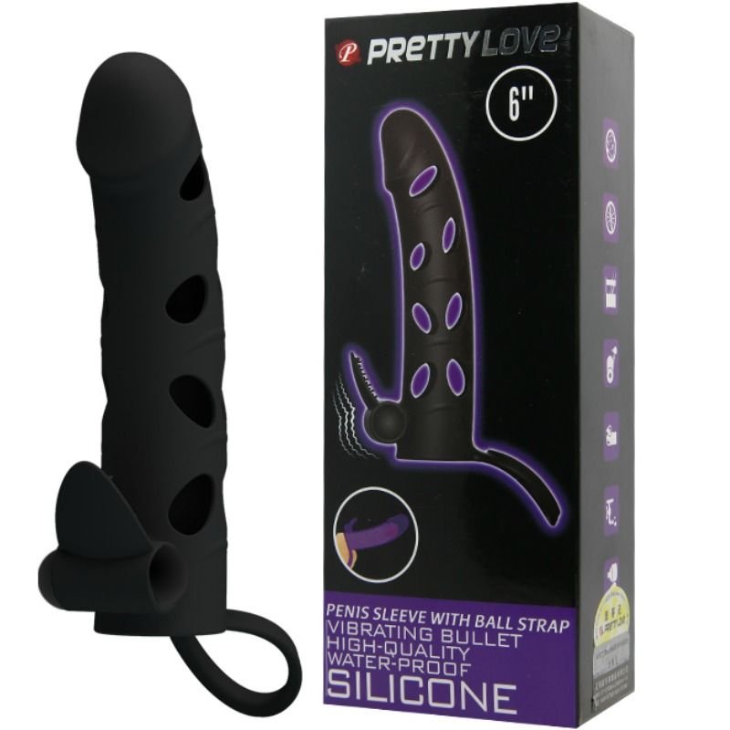 Pretty Love - Silicone Cover With Vibration 15.2 Cm PRETTY LOVE - SILICONE COVER WITH VIBRATION 15.2 CM