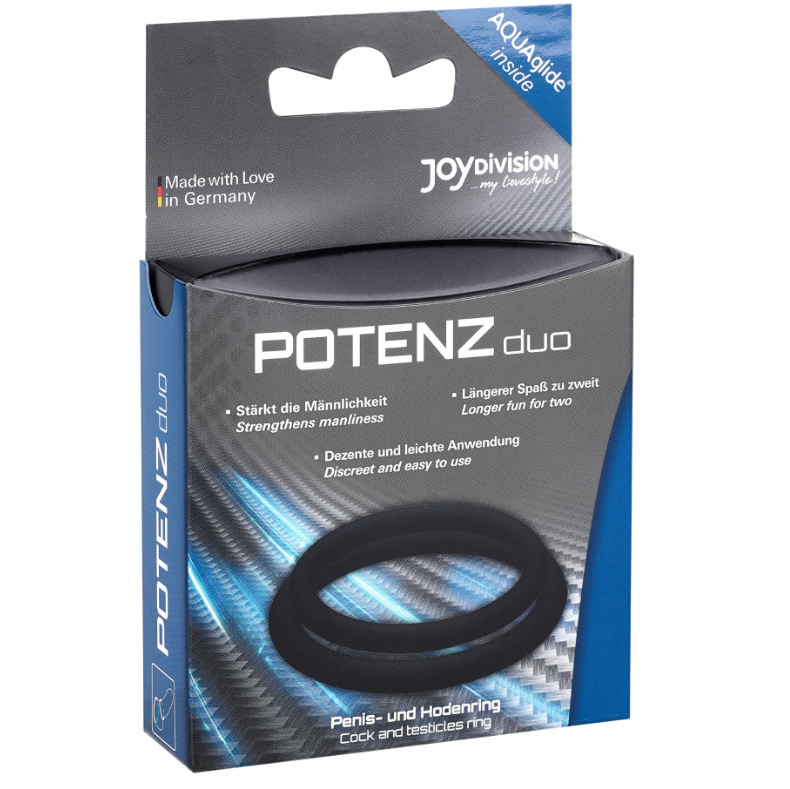 Joydivision Potenzduo - Black Rings - M JOYDIVISION POTENZDUO - BLACK RINGS - M