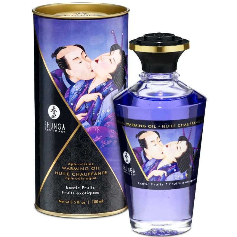 SHUNGA - HEAT EFFECT MASSAGE OIL EXOTIC FRUITS FLAVOR 100 ML SHUNGA OILS