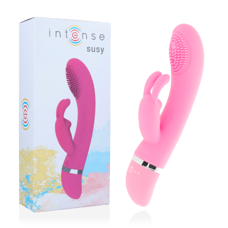 Buy Intense - Susy Oscillating Vibrator Silicon Rabbit Pink