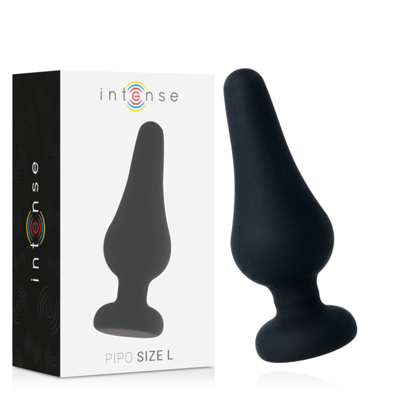 Buy Intense - Anal Plug Pipo L Black Silicone 13 Cm