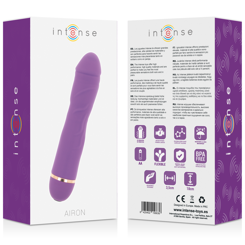 Intense - Airon 20 Speeds Silicone Lilac INTENSE - AIRON 20 SPEEDS SILICONE LILAC