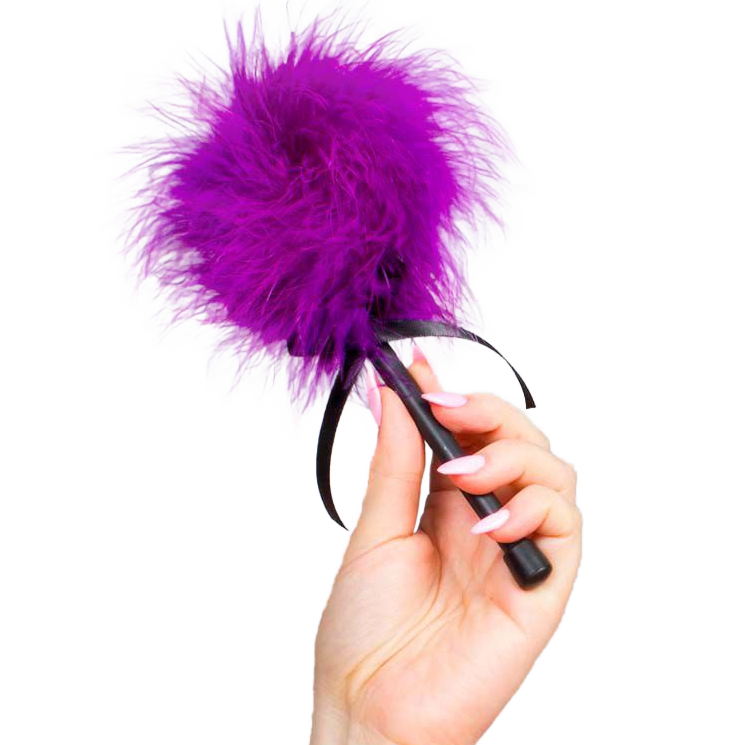 SECRETPLAY - PINK PURPLE MARABOU DUSTER SECRETPLAY 100% FETISH
