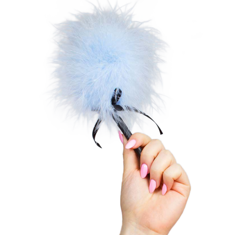 SECRETPLAY - LIGHT BLUE MARABOU DUSTER SECRETPLAY 100% FETISH