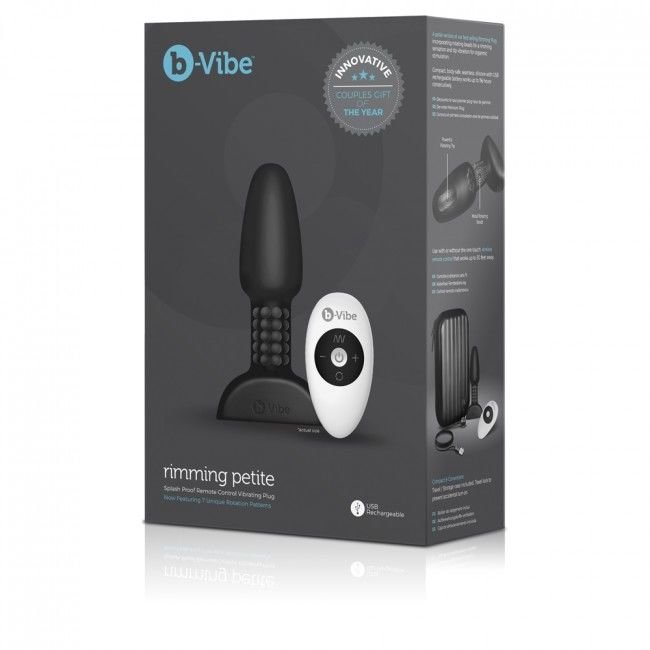 Buy B-vibe - Rimming Remote Control Anal Plug Petite Black