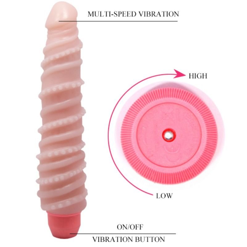 Baile - Flexi Vibe Sensual Spiral Vibrator 19.5 Cm BAILE - FLEXI VIBE SENSUAL SPIRAL VIBRATOR 19.5 CM