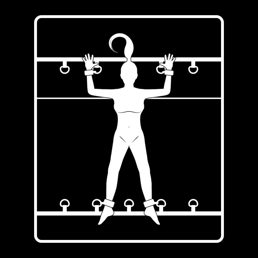 Fetish Submissive - Luxury Bed Ties Set With Noprene Lining FETISH SUBMISSIVE - LUXURY BED TIES SET WITH NOPRENE LINING