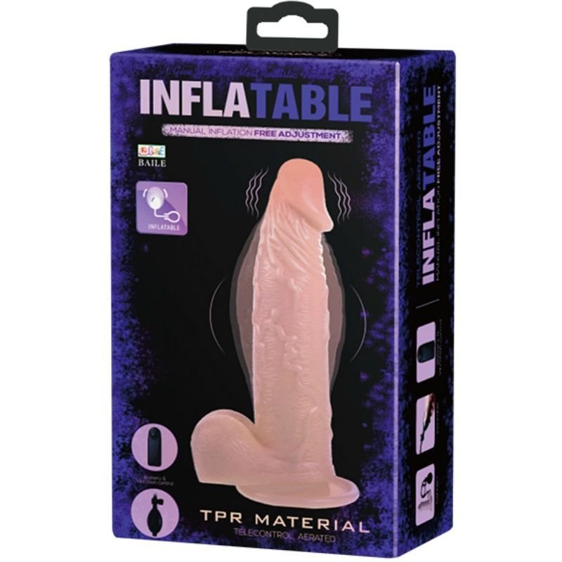 Baile - Realistic Vibrating And Inflatable Dildo BAILE - REALISTIC VIBRATING AND INFLATABLE DILDO