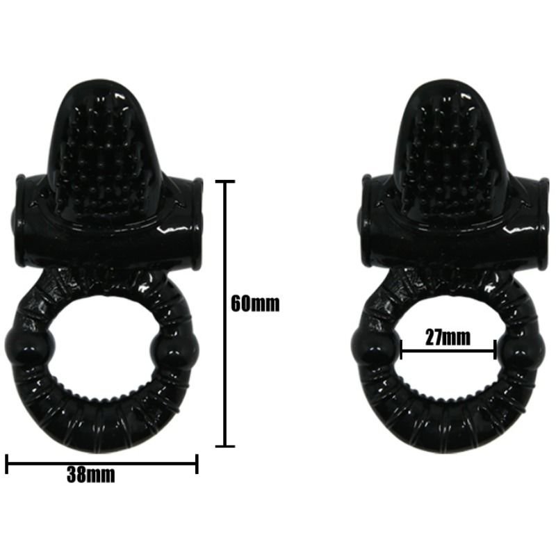 Baile - Sweet Ring Vibrating Ring With Textured Rabbit BAILE - SWEET RING VIBRATING RING WITH TEXTURED RABBIT