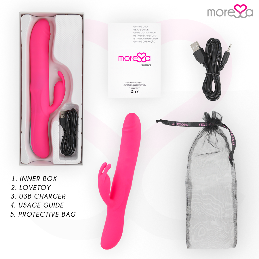 Moressa - Somer Premium Vibrator With Multiple Rotation MORESSA - SOMER PREMIUM VIBRATOR WITH MULTIPLE ROTATION