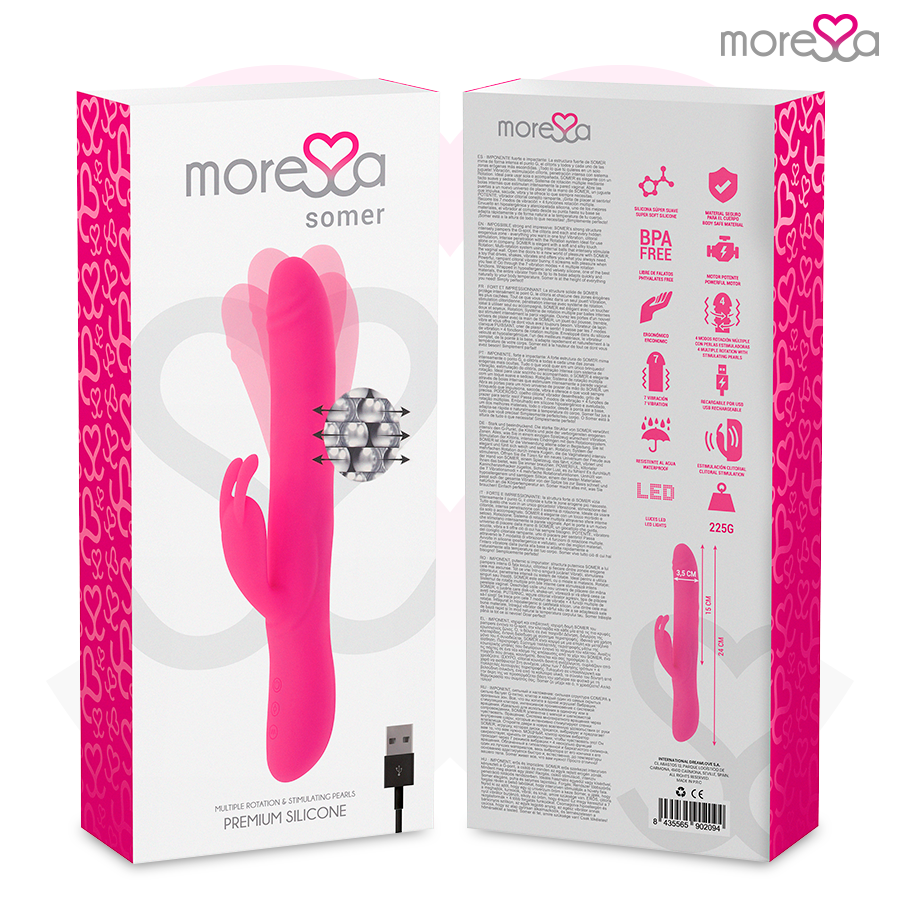 Moressa - Somer Premium Vibrator With Multiple Rotation MORESSA - SOMER PREMIUM VIBRATOR WITH MULTIPLE ROTATION