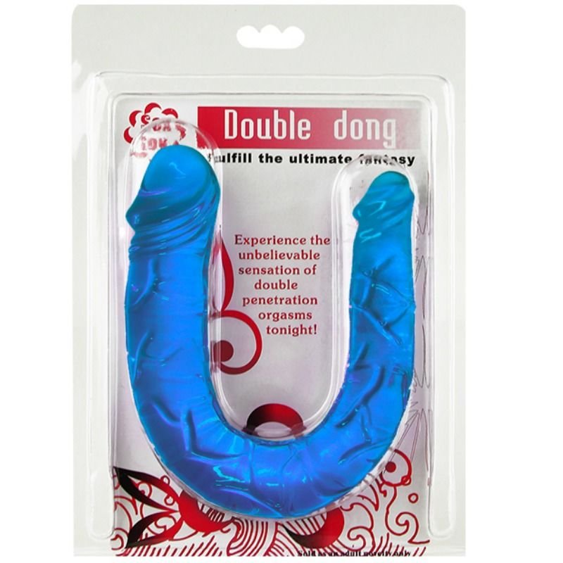 Baile - Double Dong Double Dildo Blue BAILE - DOUBLE DONG DOUBLE DILDO BLUE