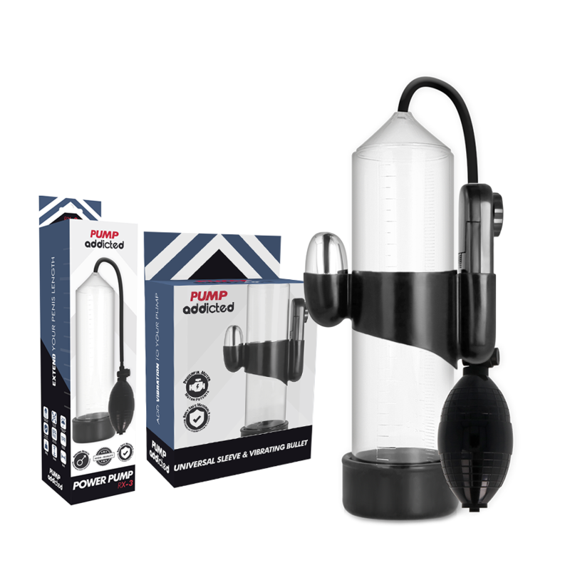 Pump Addicted - Rx3 Transparent Vibrator PUMP ADDICTED - RX3 TRANSPARENT VIBRATOR