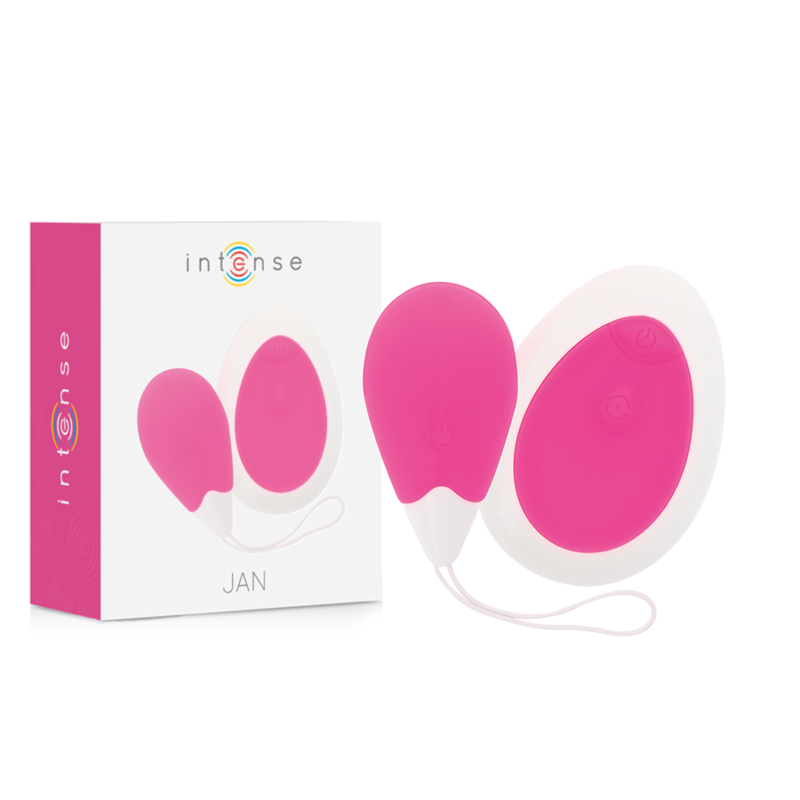 Buy Intense - Jan Egg Vibrator Remote Control Pink