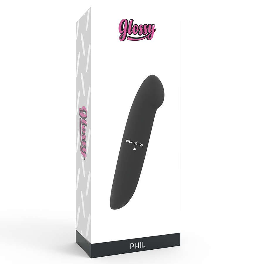 Glossy - Phil Vibrator Black GLOSSY - PHIL VIBRATOR BLACK