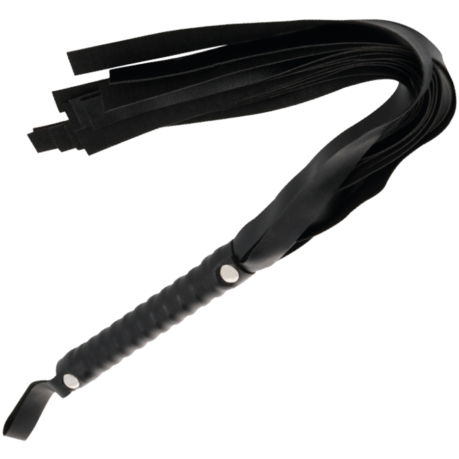 DARKNESS - BLACK BONDAGE WHIP 51 CM DARKNESS SENSATIONS