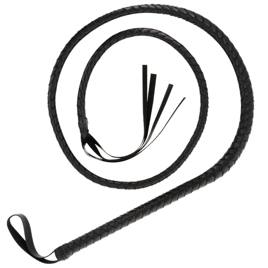 DARKNESS - BLACK BONDAGE WHIP 210CM DARKNESS SENSATIONS