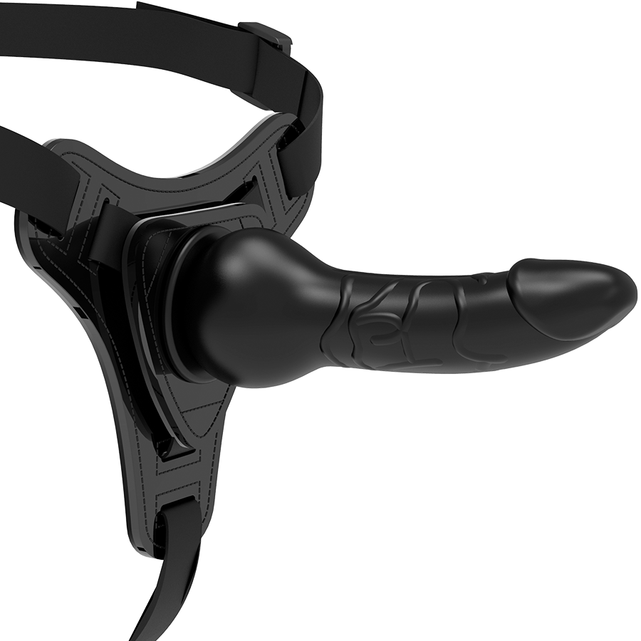 Buy Fetish Submissive Harness - Black Silicone Realistic 16 Cm