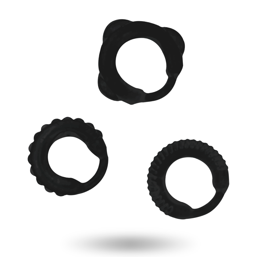 Addicted Toys - C-ring Set Black ADDICTED TOYS - C-RING SET BLACK