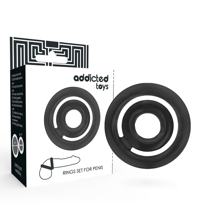 Buy Addicted Toys - Potenz- C-ring Penis Black