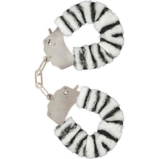 TOYJOY - FURRY FUN CUFFS BONDAGE ZEBRA TOYJOY