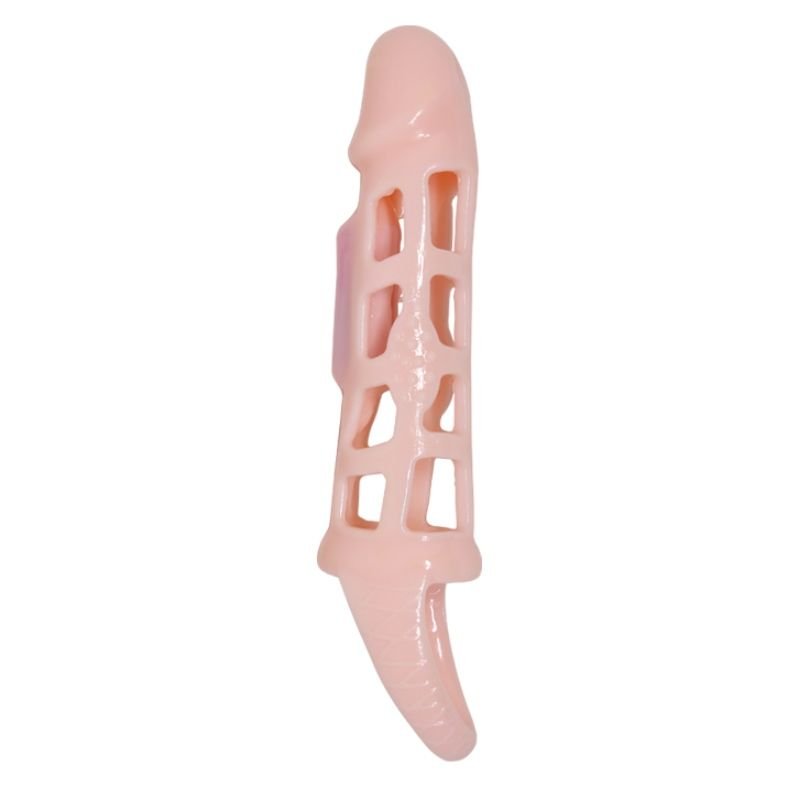 Buy Baile - Penis Extender Cover With Vibration And Natural Strap 13.5 Cm