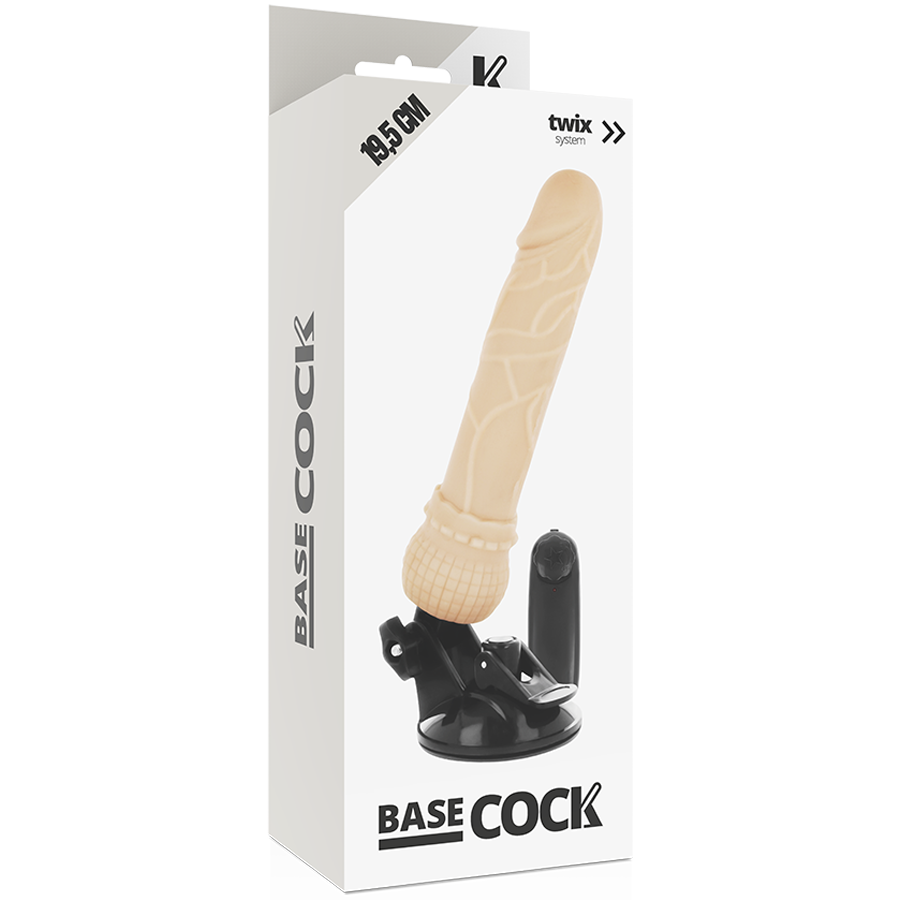 Basecock - Realistic Vibrator Remote Control Flesh 19.5 Cm -o- 4 Cm BASECOCK - REALISTIC VIBRATOR REMOTE CONTROL FLESH 19.5 CM -O- 4 CM
