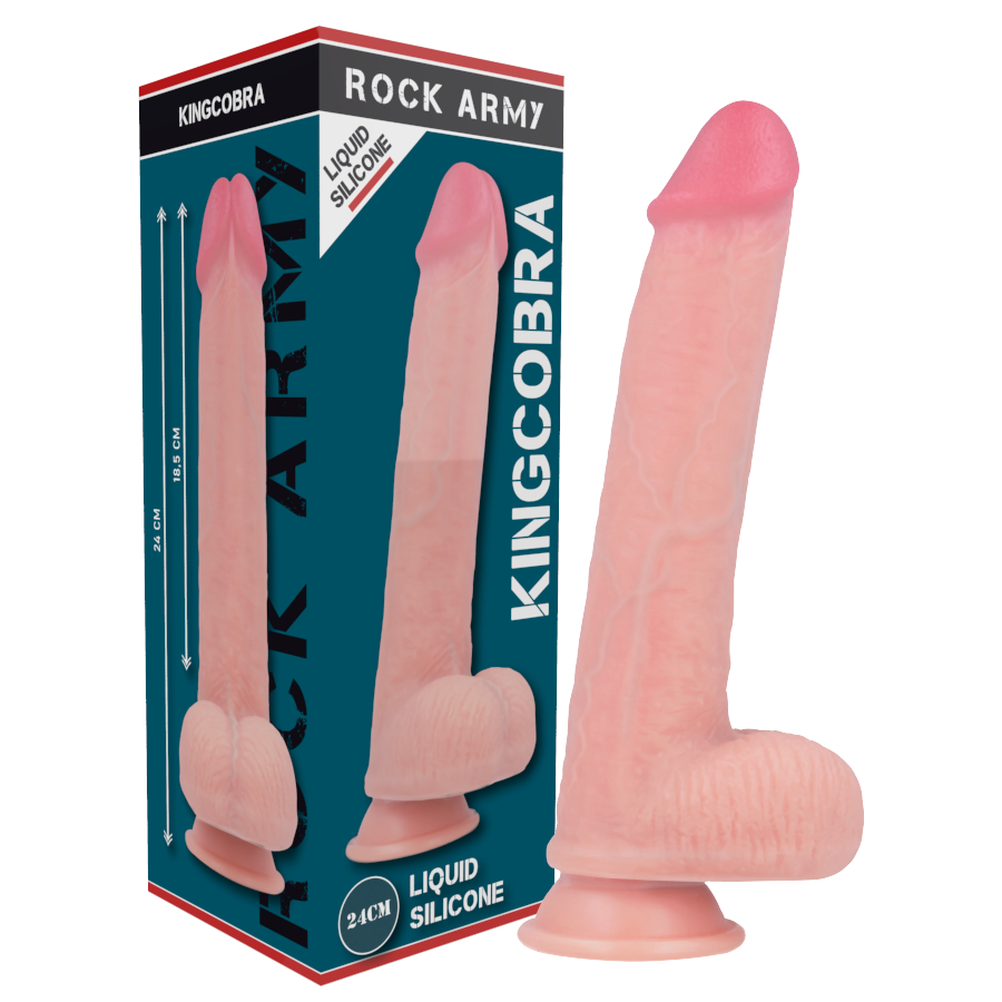Buy Rockarmy - Liquid Silicone Premium Kingcobra Realistic 24 Cm -o- 4.77 Cm