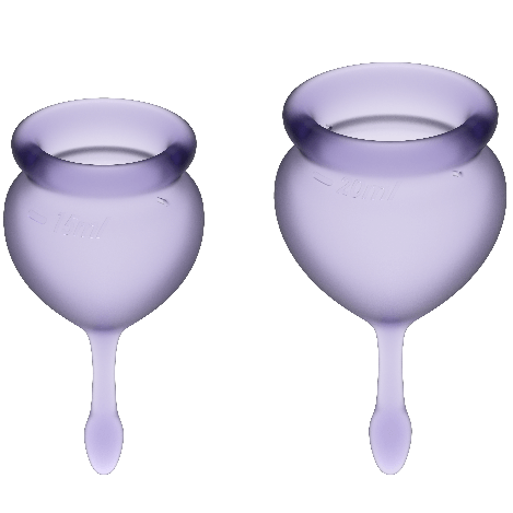 Buy Satisfyer - Feel Good Menstrual Cup Purple 15 + 20 Ml