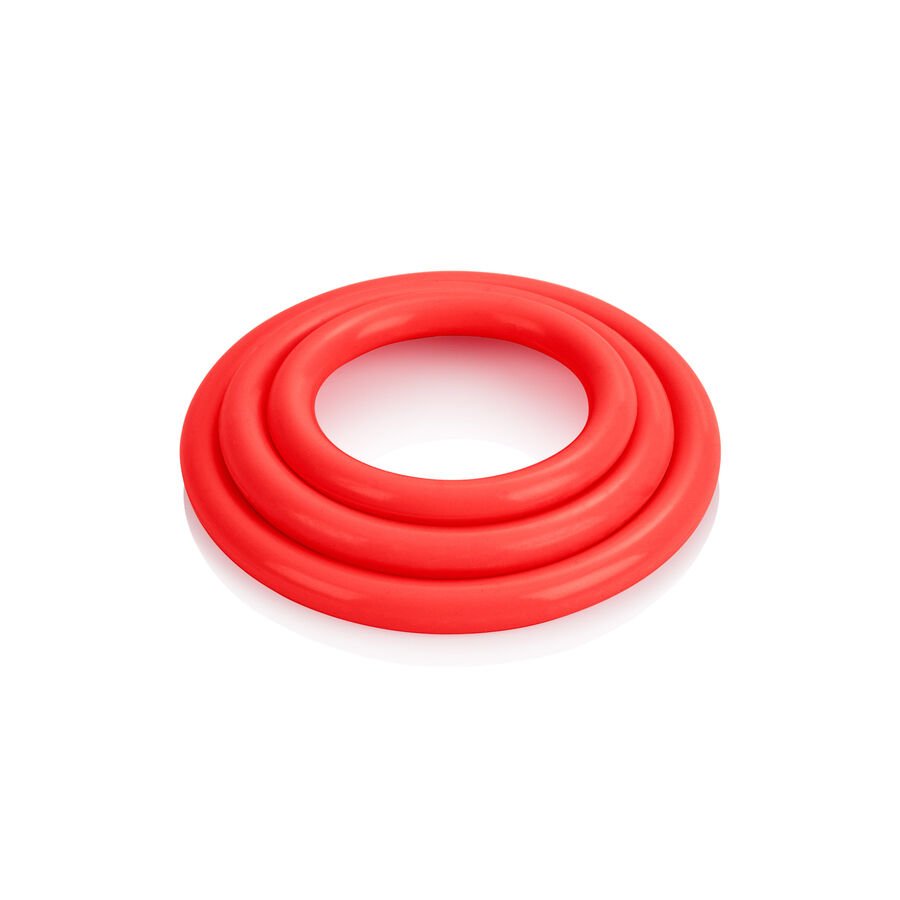 Calexotics - Tri-rings Set Red CALEXOTICS - TRI-RINGS SET RED