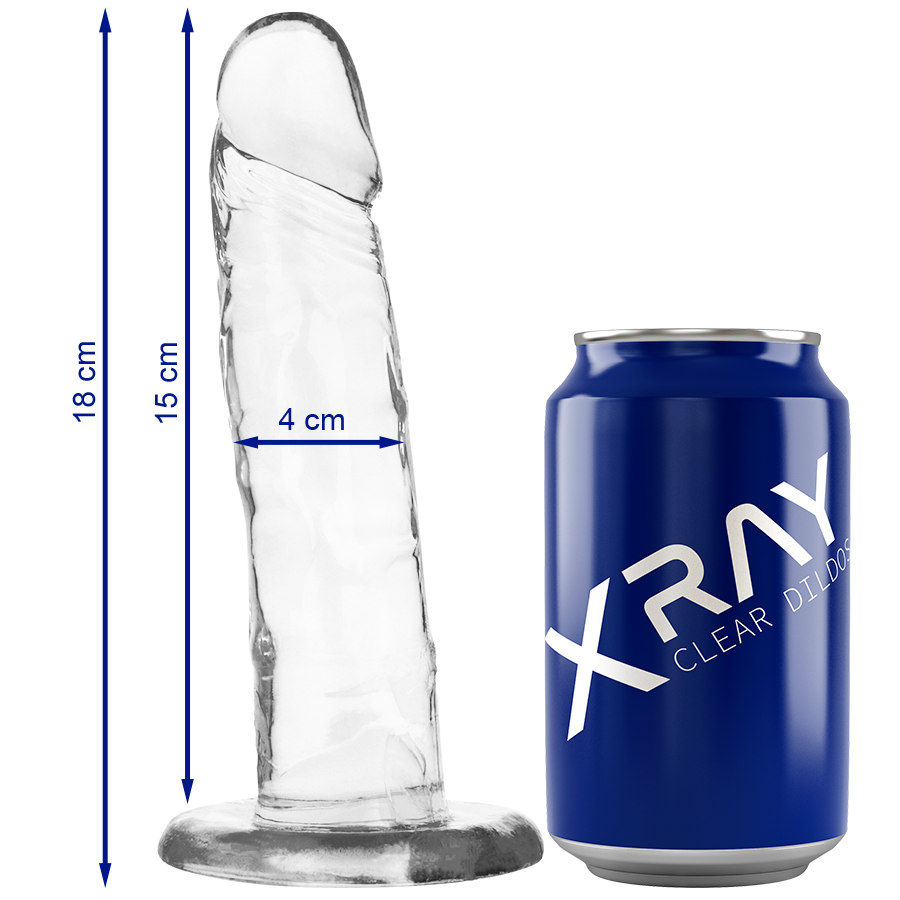 Buy X Ray - Clear Cock 18 Cm -o- 4 Cm