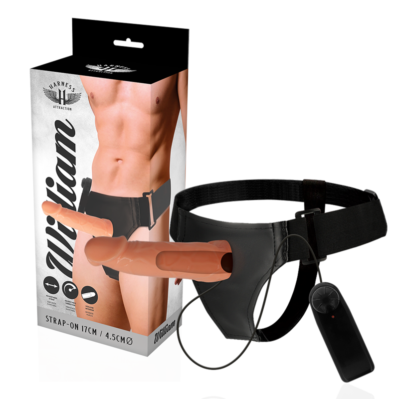Buy Harness Attraction - Willian Hollow Rnes With Vibrator 17 Cm -o- 4.5 Cm