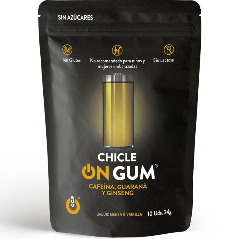 Buy Wug Gum - On Caffeine, Ginseng And Guarana Gum 10 Units
