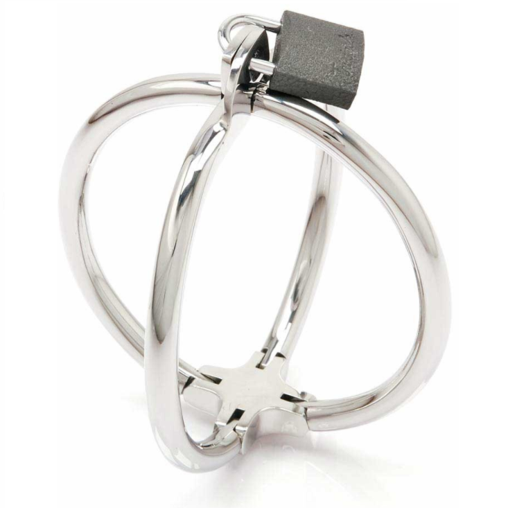 Buy Metal Hard - Criss Cross Handcuff Stainless Steel Restraints Metal Hard - Criss Cross Handcuff Stainless Steel Restraints