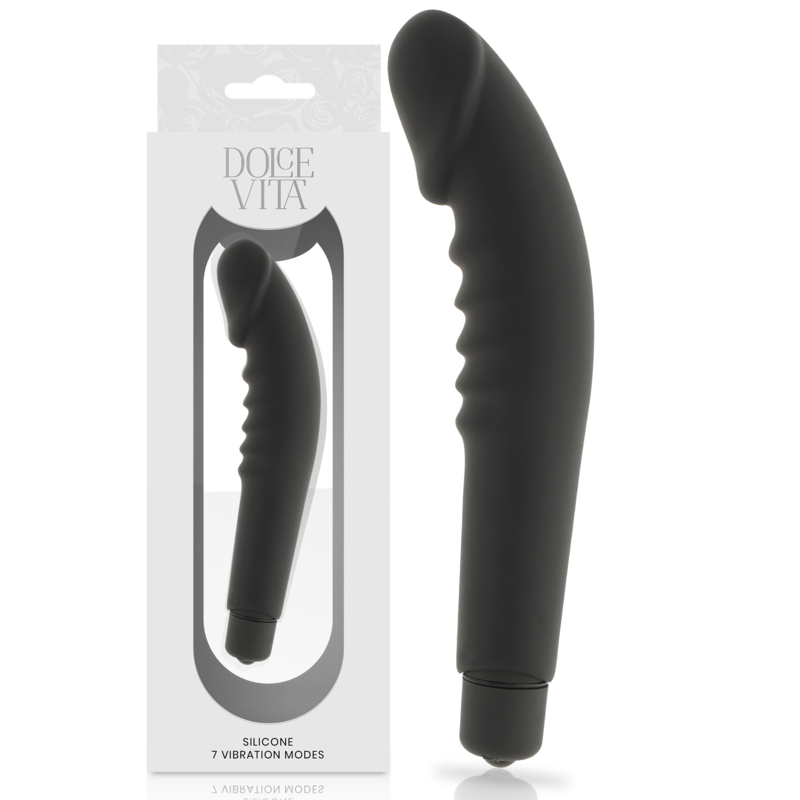 DOLCE VITA - REALISTIC PLEASURE BLACK SILICONE DOLCE VITA