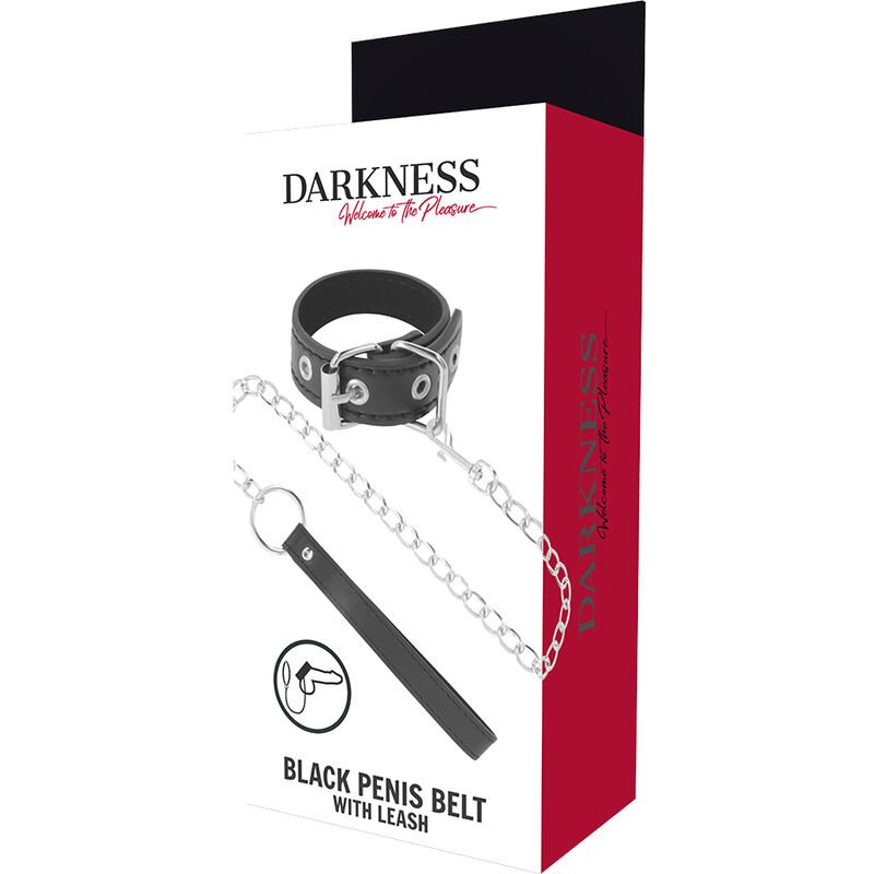 Darkness - Penis Ring With Strap DARKNESS - PENIS RING WITH STRAP