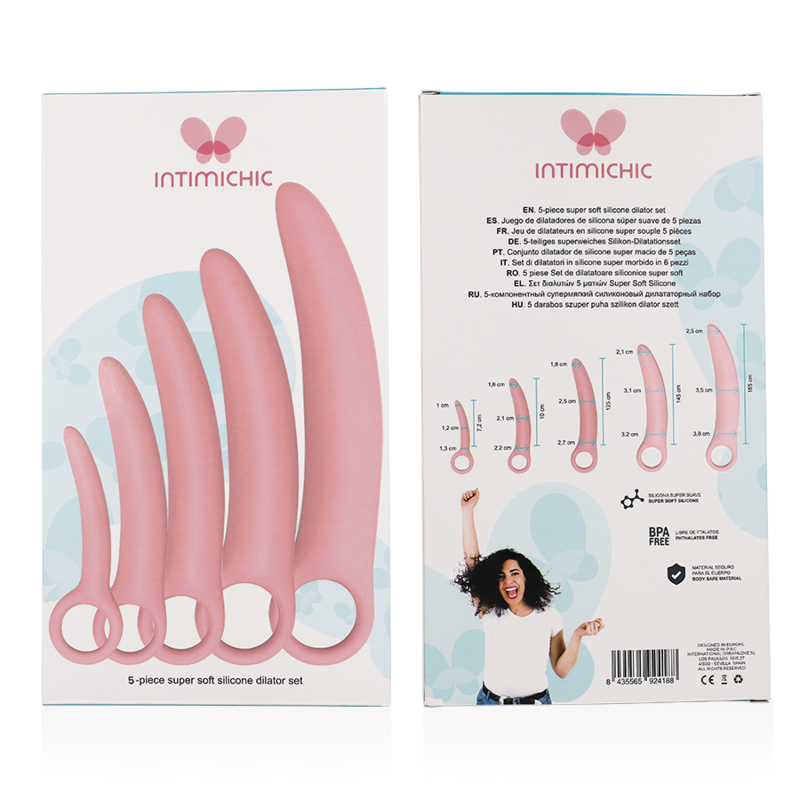 Intimichic - Silicone Dilator 5 Pieces Set INTIMICHIC - SILICONE DILATOR 5 PIECES SET