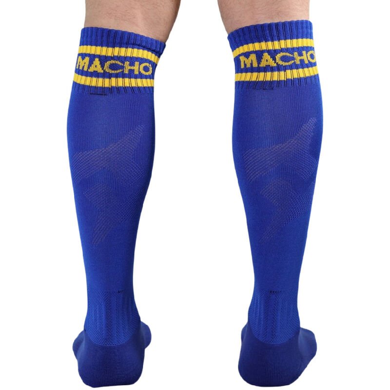 MACHO - LONG SOCKS ONE SIZE BLUE