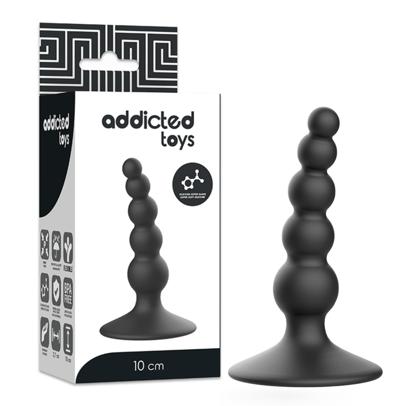 ADDICTED TOYS - ANAL SEXUAL PLUG 10 CM BLACK ADDICTED TOYS