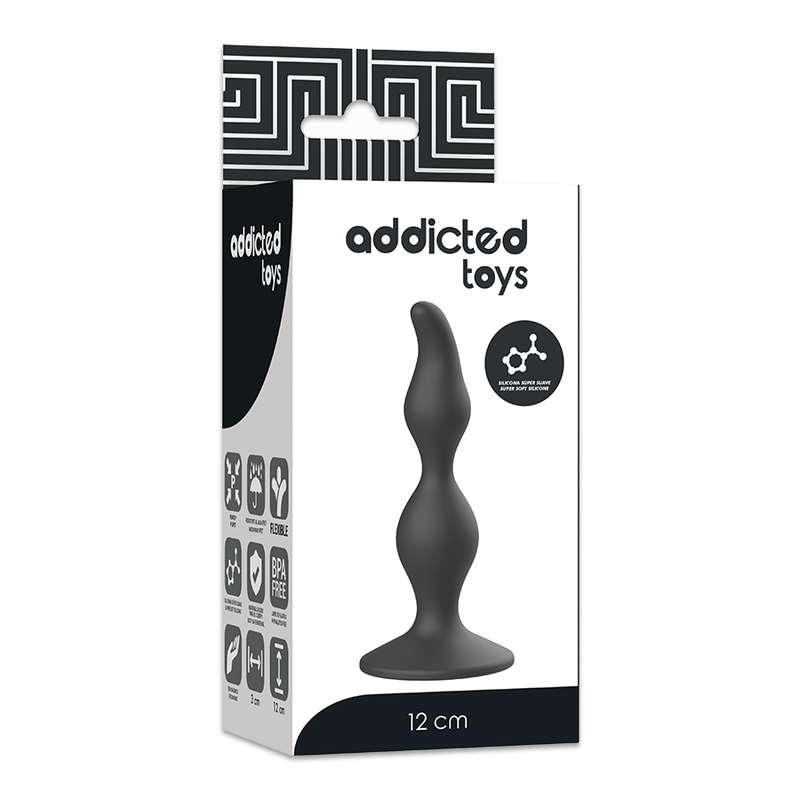 Addicted Toys - Anal Sexual Plug 12 Cm Black ADDICTED TOYS - ANAL SEXUAL PLUG 12 CM BLACK