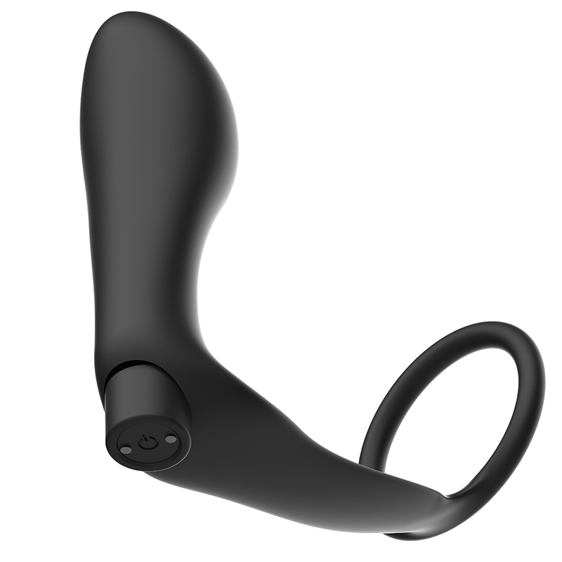 Addicted Toys - Penis Ring With Remote Control Anal Plug Black Rechargeable ADDICTED TOYS - PENIS RING WITH REMOTE CONTROL ANAL PLUG BLACK RECHARGEABLE