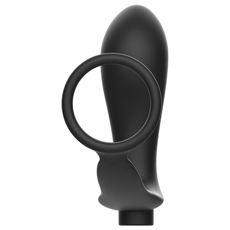 Addicted Toys - Penis Ring With Remote Control Anal Plug Black Rechargeable ADDICTED TOYS - PENIS RING WITH REMOTE CONTROL ANAL PLUG BLACK RECHARGEABLE