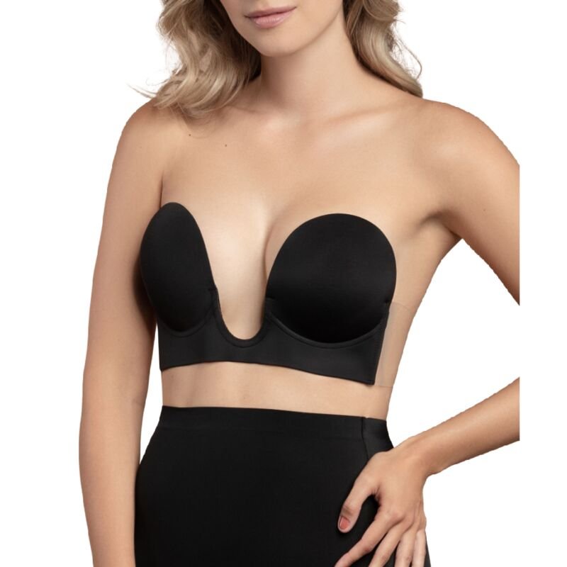 Bye-bra - Bra Without Handles Shape U Black Cup B