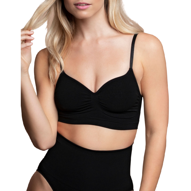 BYE-BRA - MEDIUM CONTROL BRA SEAMLESS BLACK SIZE M BYE BRA - BRAS